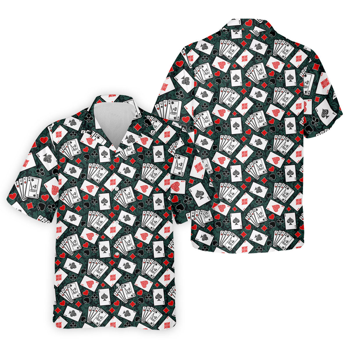 Funny F*ck Three Putts Cards Casino Themed Golf Tops For Men, Polo ShirtFor Men, Golf Shirts For Men