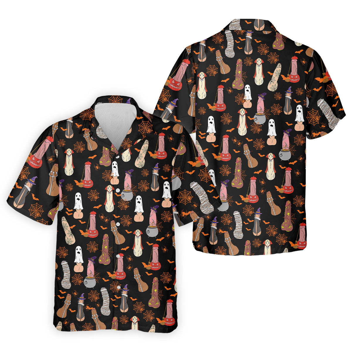 Funny Dirty Black Halloween Golf Shirt, Men's Funny Golf Shirts, Halloween Gift Idea, Golfing Apparel