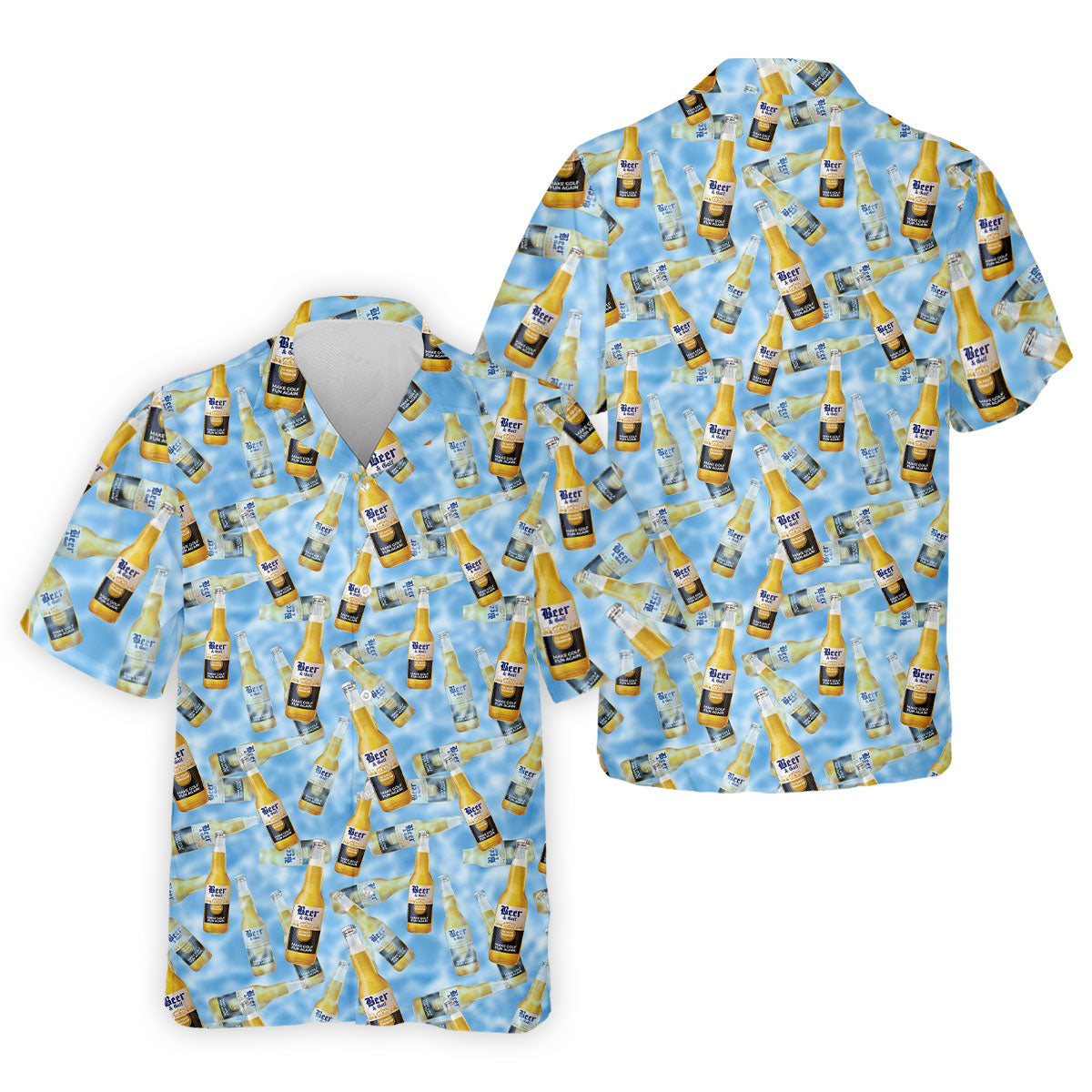 Beer And Golf The Perfect Combination Men's Funny Golf Shirts, Golf Shirts For Men, Polo ShirtFor Men