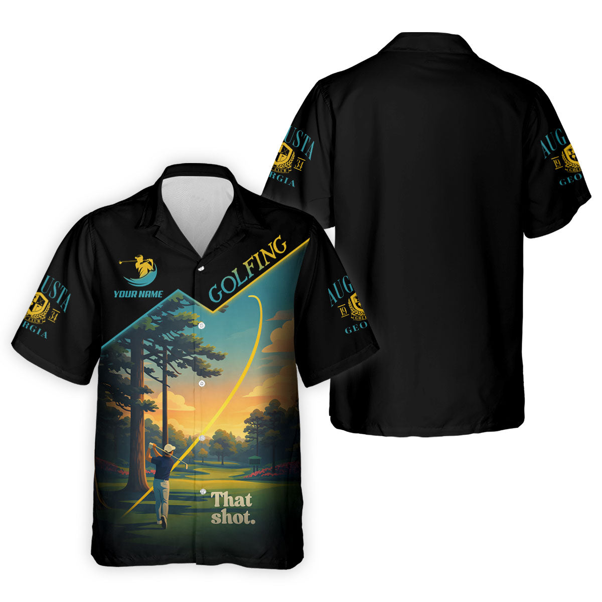 That Shot Augusta Georgia Golf Tournament Golf Shirts For Men, Performance Golf Shirt, Polo ShirtFor Men