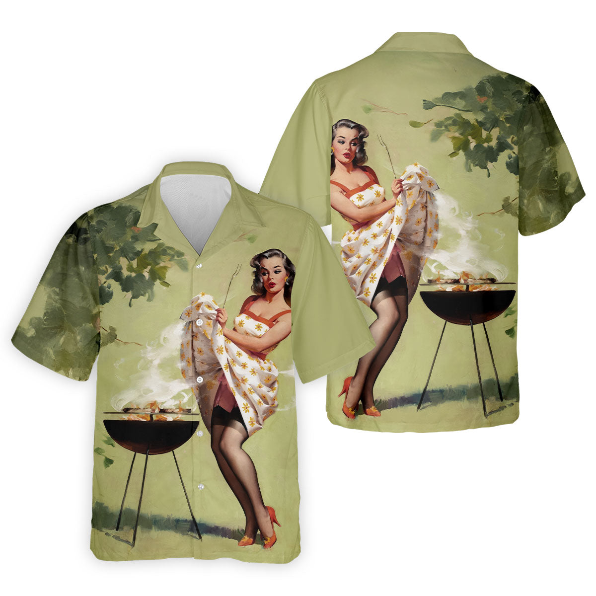 Hot Beauty Men's Funny Golf Shirts, Retro Golf Shirt, Polo ShirtFor Men, Golf Shirts For Men