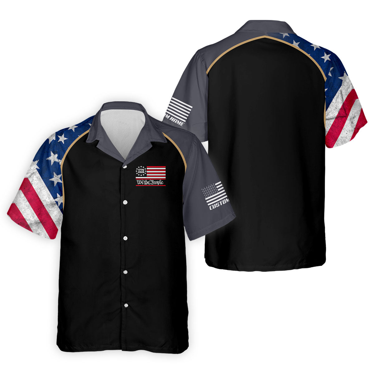 1776-2026 We The People 4th Of July Golf Shirt, Patriotic Golf Shirt, 250 Years Of America Golf Shirts For Men