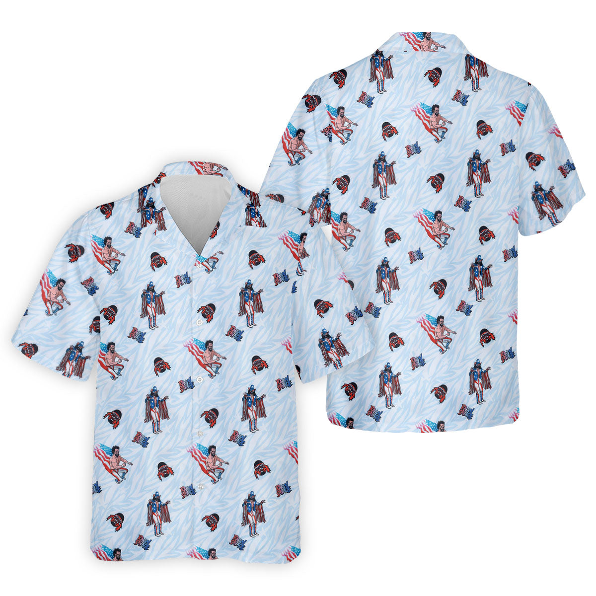 Randy Savage Patriotic Golf Shirt, Macho Man Golf Polo, Mens Golf Apparel