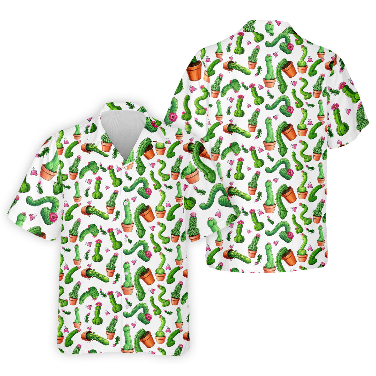 Funny Cactus Adult Humor Mens Golf Shirts, Polo ShirtFor Men, Valentines Golf Gift, Golf Gift For Men