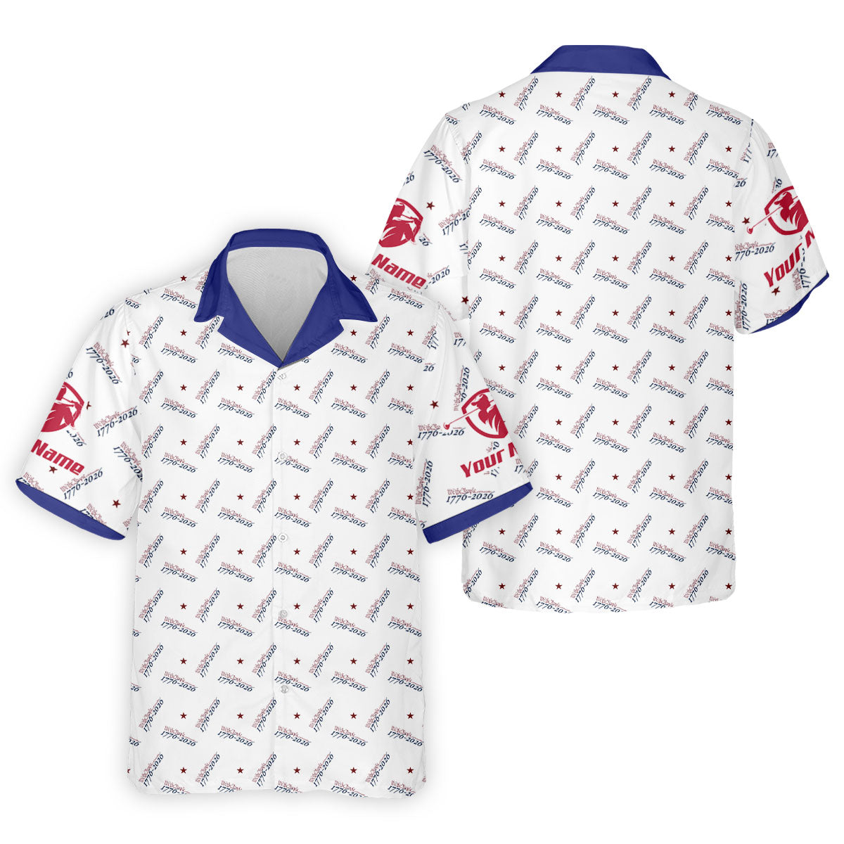 We The People 1776-2026 White Golf Shirt, 250th Anniversary Patriotic Golf Shirt, Golf Shirts For Men, Polo For Men