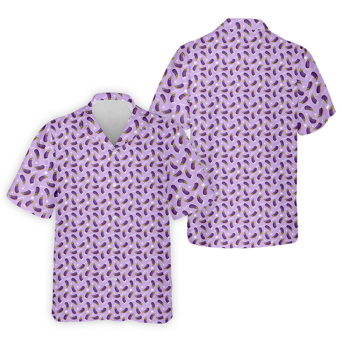 Funny Eggplant Purple Golf Shirt, Fun Golf Shirts For Men, Polo ShirtFor Men, Golf Gift For Men