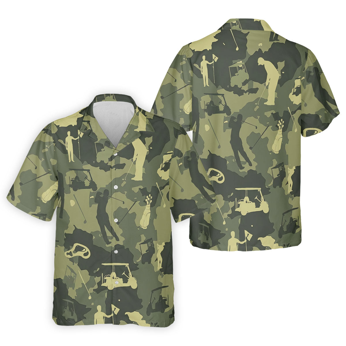Golf Pose Camo Golf Shirt, Golf Tops For Men, Golf Shirts For Men, Golf Gift For Men