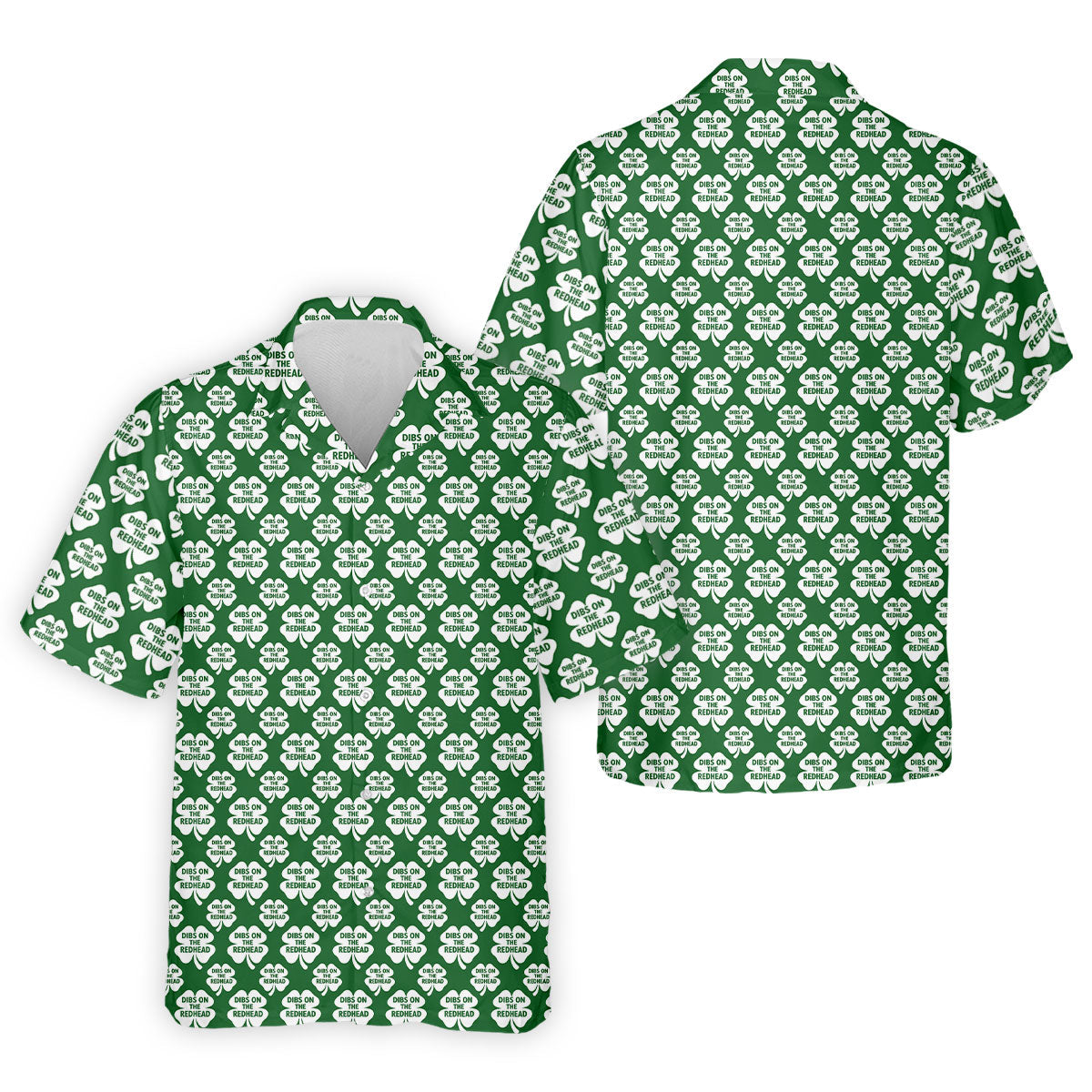 Dibs On The Redhead Lucky Four Leaf Clover St Patrick's Day Golf Shirt, Polo ShirtFor Men, Golf Shirts For Men