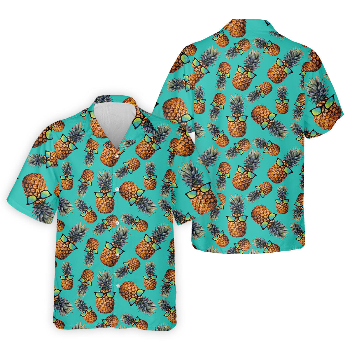 Cool Pineapple Tropical Theme Hawaiian Golf Shirt, Polo Shirtor Men, Golfing Apparel