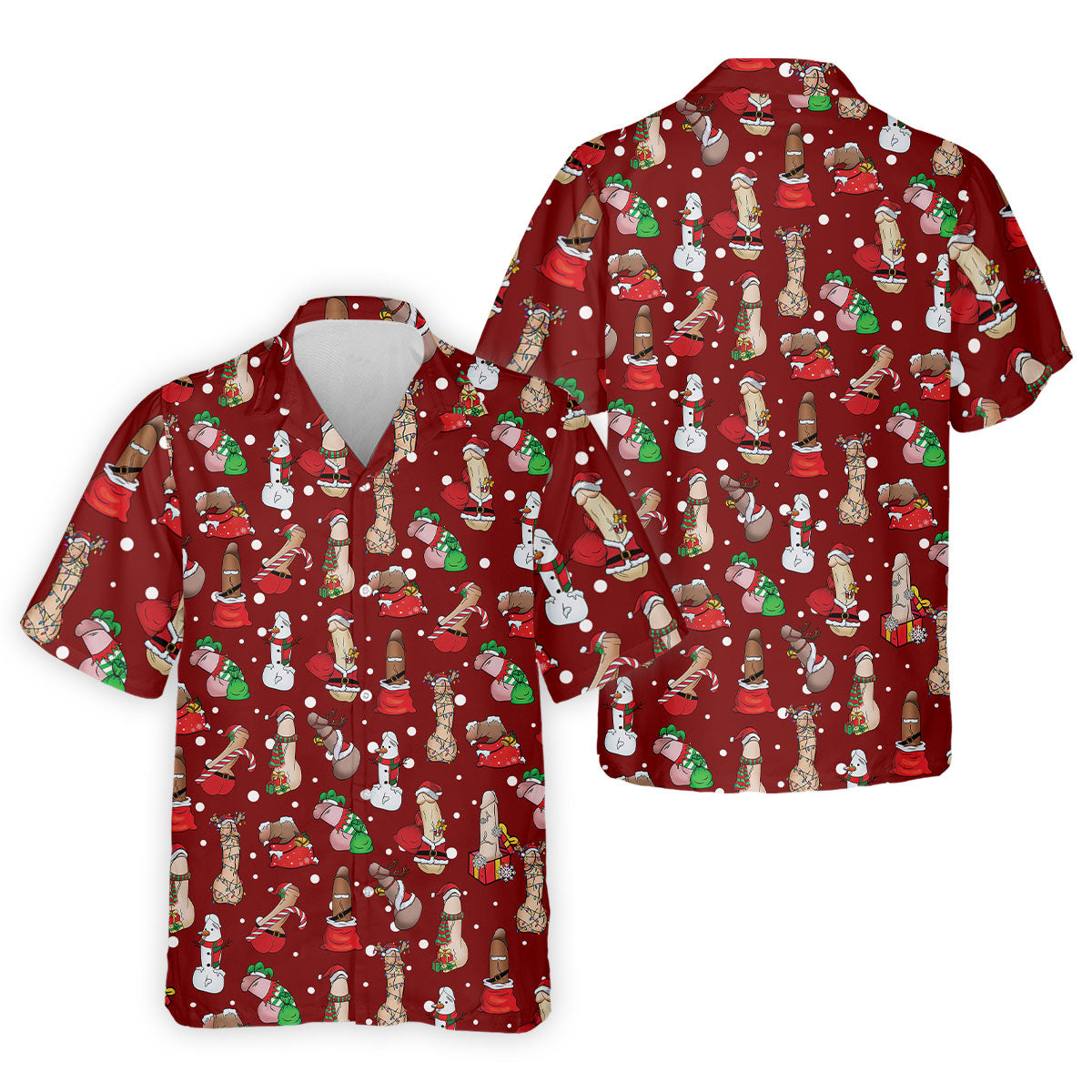 Naughty Santa Hat Christmas Polo Shirt Unique Gift For Golfer, Polo ShirtFor Men, Golf Gift For Men