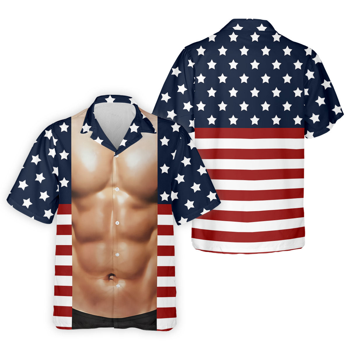 American Flag Pattern Men's Funny Golf Shirts, 250th Anniversary Performance Golf Shirt, Polo Shirt Men