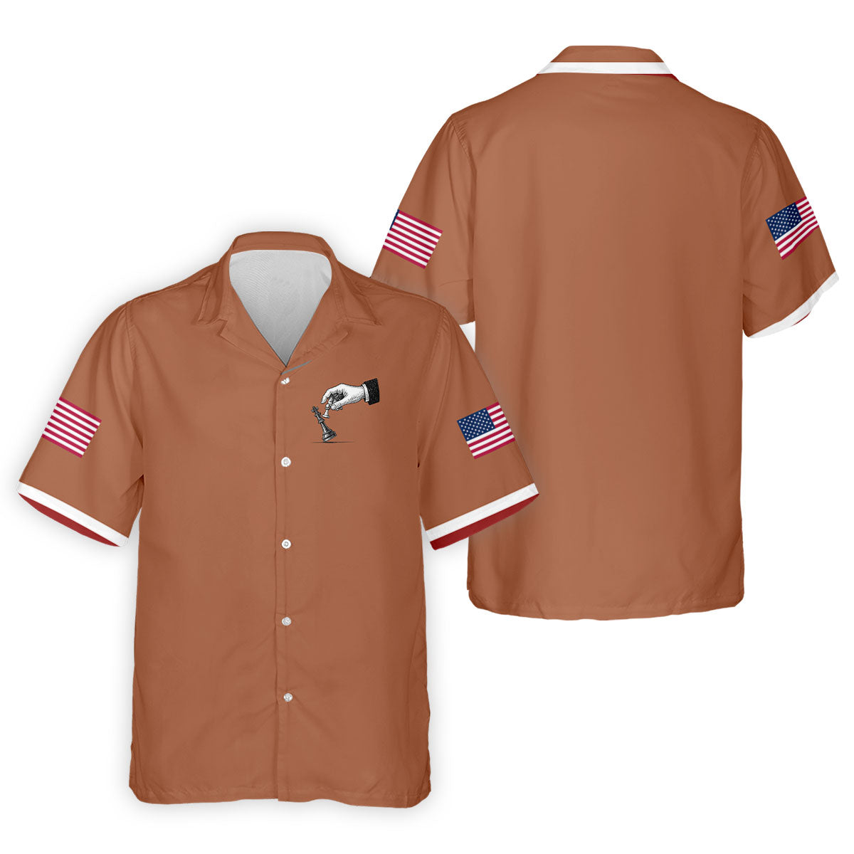 Protest Checkmate Chess 250 Years Patriotic Golf Shirt, Golf Shirts For Men, 4th Of July Golf Shirt