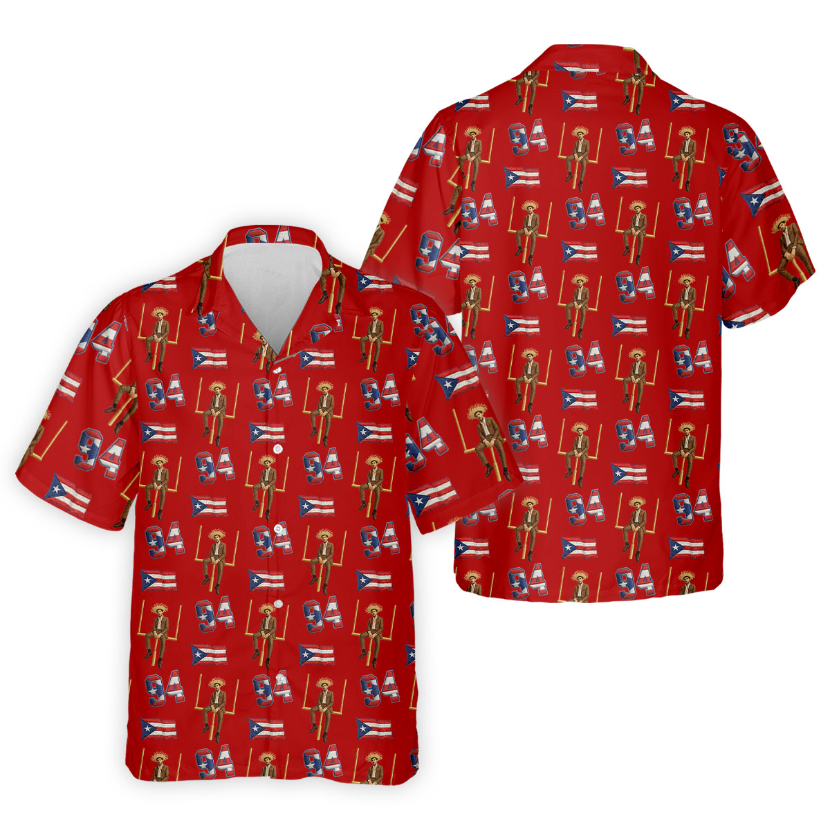 Bad Bunny Benito Bowl Football Theme Red Men Polo, American Football League Gift Ideas For Football Fans
