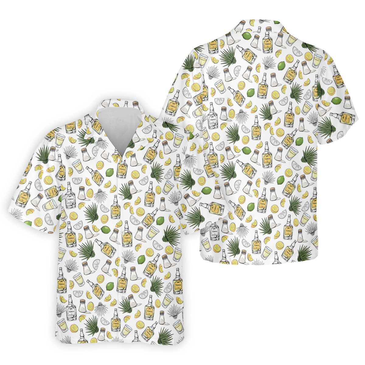 Tequila Lime Salt Cinco De Mayo Celebration Golf Tops For Men, Drinking Party Polo Shirtor Men
