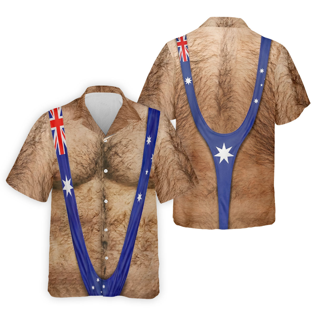 Australia Flag Print Fun Golf Shirt, Men's Golf Top, Polo Shirtor Men, Golf Shirts For Men