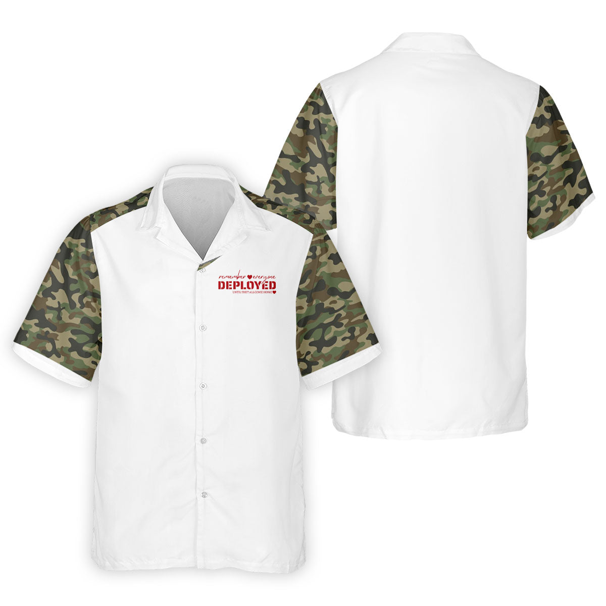 Remember Everyone Deployed Camo White Patriotic 4th Of July Golf Shirt, 250th Anniversary Golf Shirts For Men