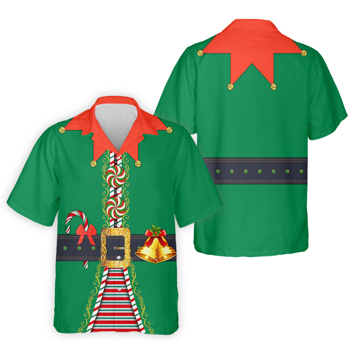 Funny Christmas Elf Golf Tops For Men, Christmas Golf Shirt, Polo ShirtFor Men, Christmas Golf Shirt