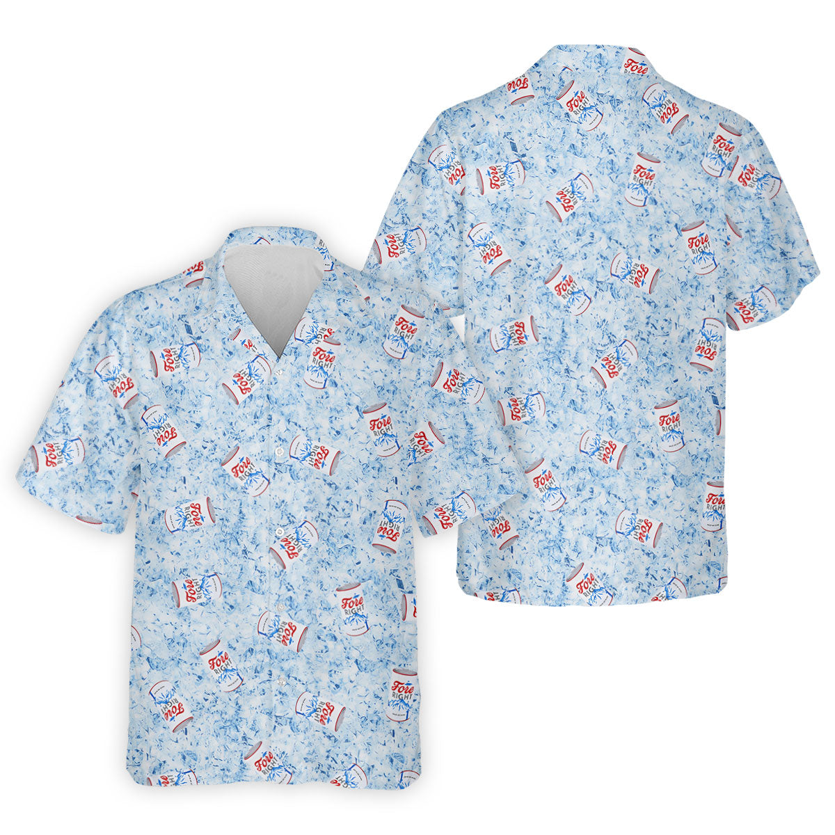 Fore Right Cold As Slice Golf Tops For Men, Men's Funny Golf Shirts, Golf And Beer Golf Shirts For Men