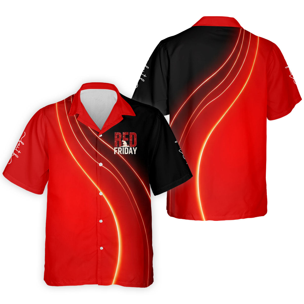 Red Friday Red Black Gradient Faith 4th Of July Golf Shirt, 250 Years Polo Shirt Men