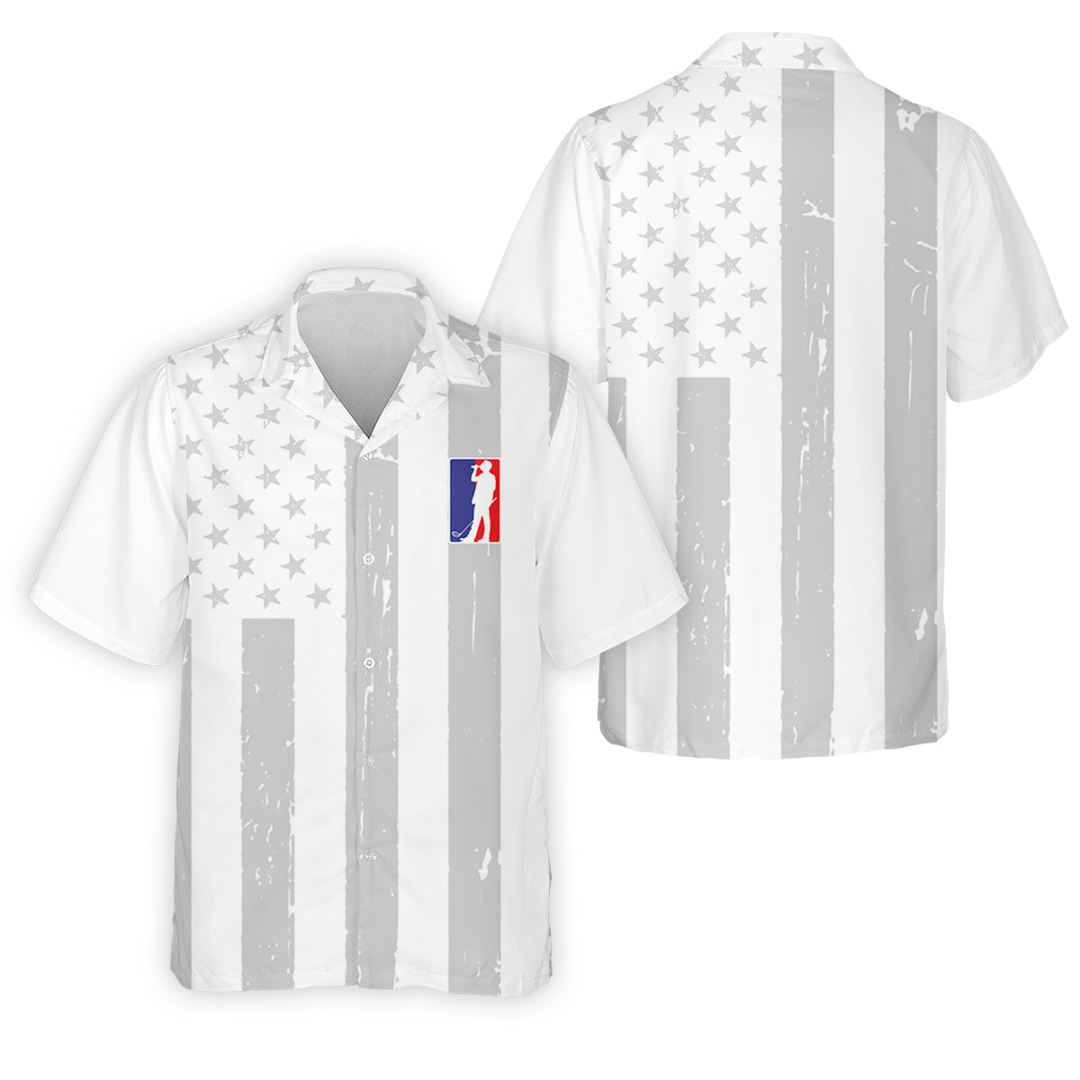 The Game Of Golf American Flag Patriot Golf Tops For Men, Polo ShirtFor Men, Golf Shirts For Men