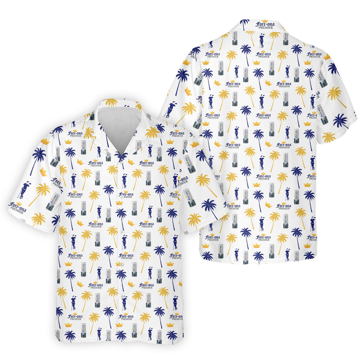 Fore-ona Premier Find Your Fairway Golfer Drinking Men's Funny Golf Shirts, Golf Shirts For Men