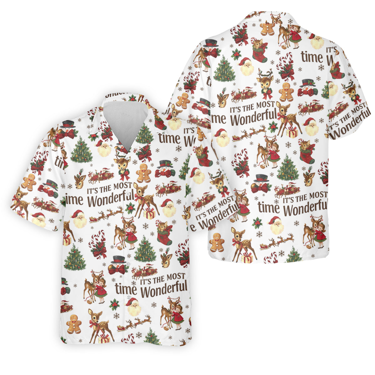 It's The Most Wonderful Time Christmas Golf Shirt, Cute Golf Outfit, Polo ShirtFor Men, Golf Gift For Men