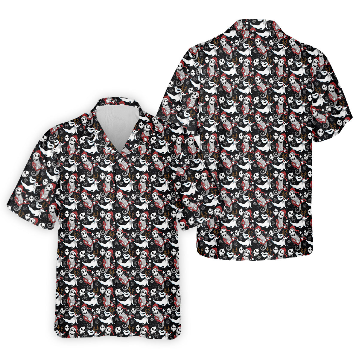 Horror Christmas Black Golf Shirt, Christmas Golf Shirt, Polo ShirtFor Men, Golf Gift For Men