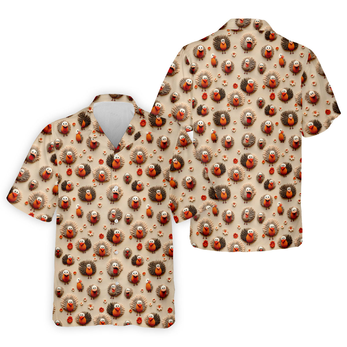 Little Turkey Thanksgiving Golf Tops For Men, Fun Golf Shirts For Men, Polo ShirtFor Men, Golf Gift For Men