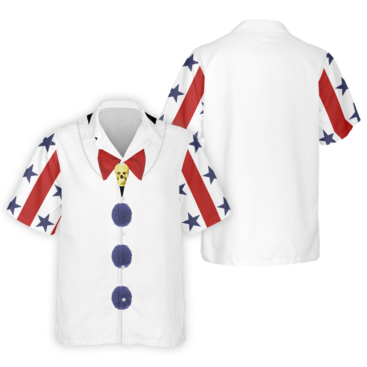 Creepy Clown Horror Cosplay Fun Golf Shirts For Men, Funny Halloween Polo ShirtFor Men, Cool Golf Gift