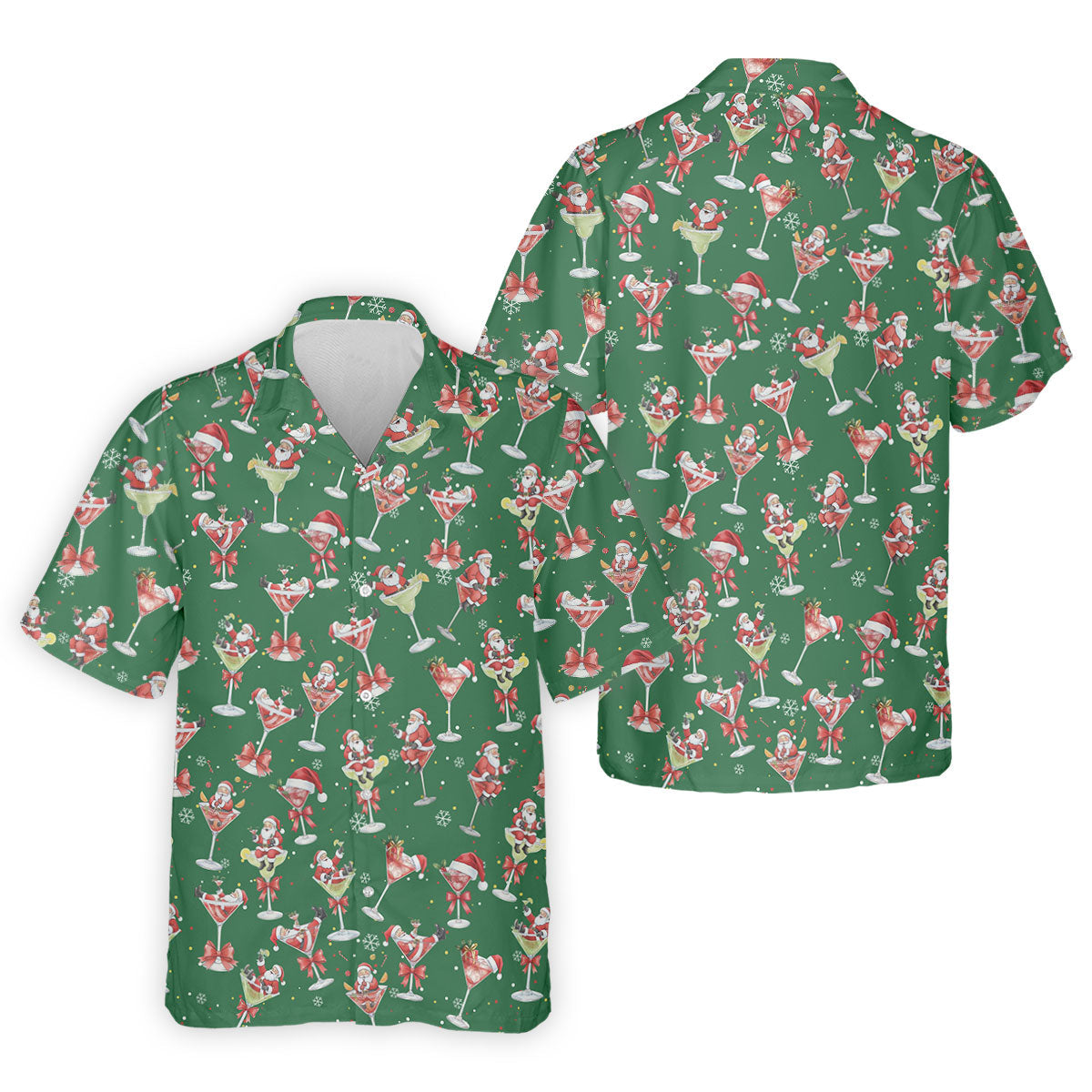 Santa Claus Margarita Christmas Shirt Golf Polo Shirt Unique Gift For Golfer, Fun Golf Shirts For Men