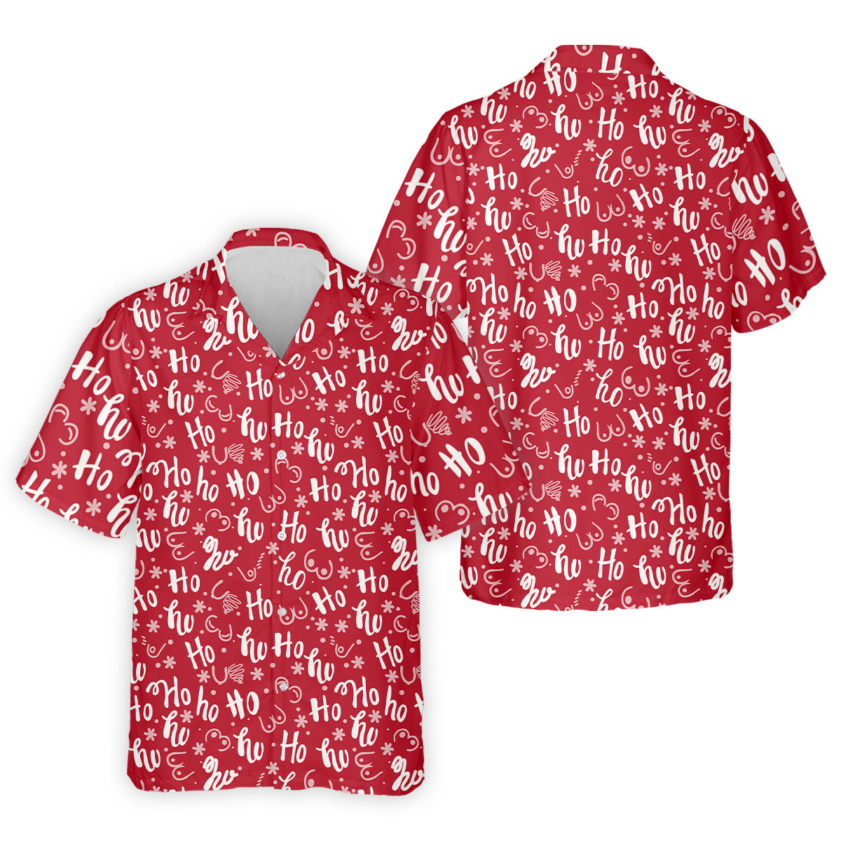 Funny Red Xmas Golf Tops For Men, Men's Funny Golf Shirts, Christmas Golf Gift, Polo ShirtFor Men