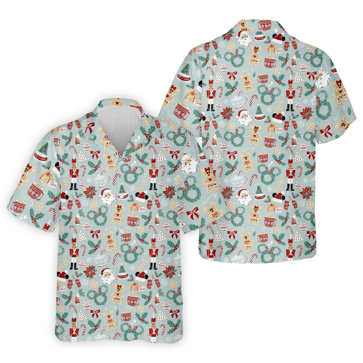 Cute Cartoon Christmas Sweets Golf Tops For Men, Christmas Golf Shirt, Polo ShirtFor Men, Golf Gift For Men