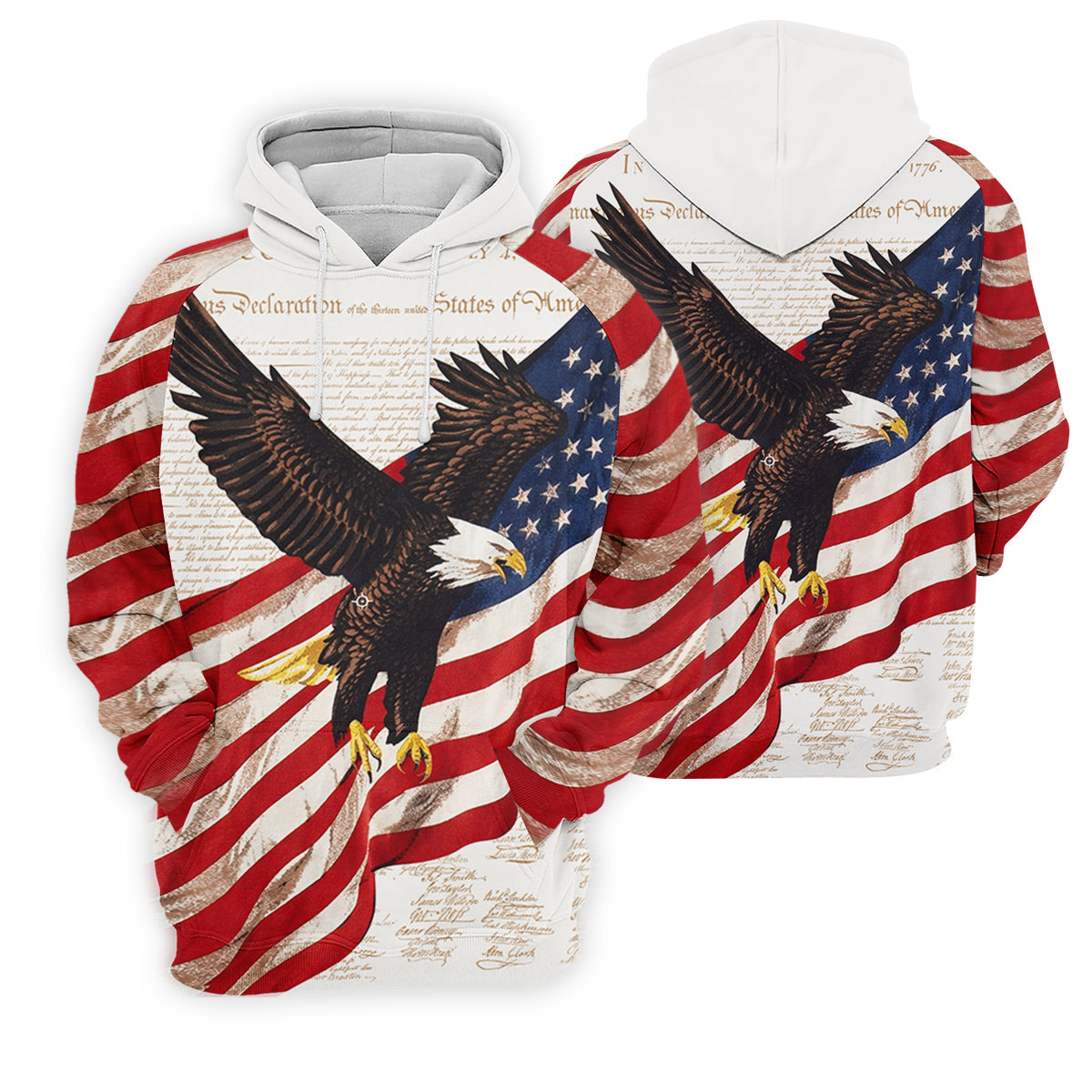 American Flag And Eagle Patriotic Pride Women's Golf Tops, 250th Anniversary Patriotic Ladies Golf Shirts