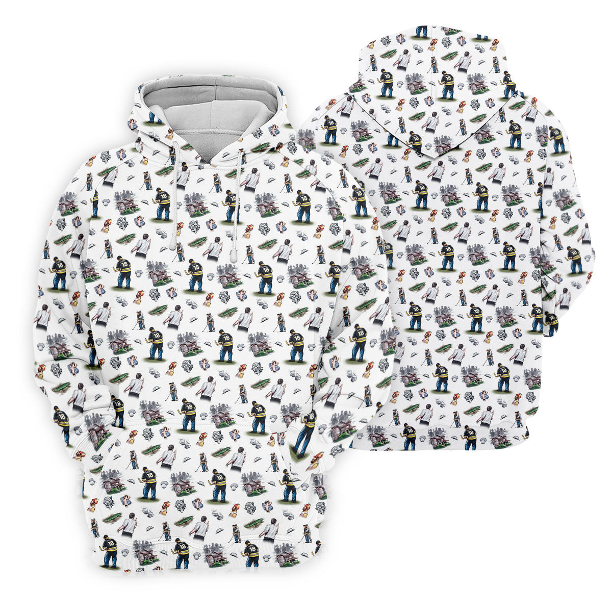 30th Anniversary Sport Movie Character Iconic Moments White Golf Shirt, Men's Funny Golf Shirts, Golf Shirts For Men