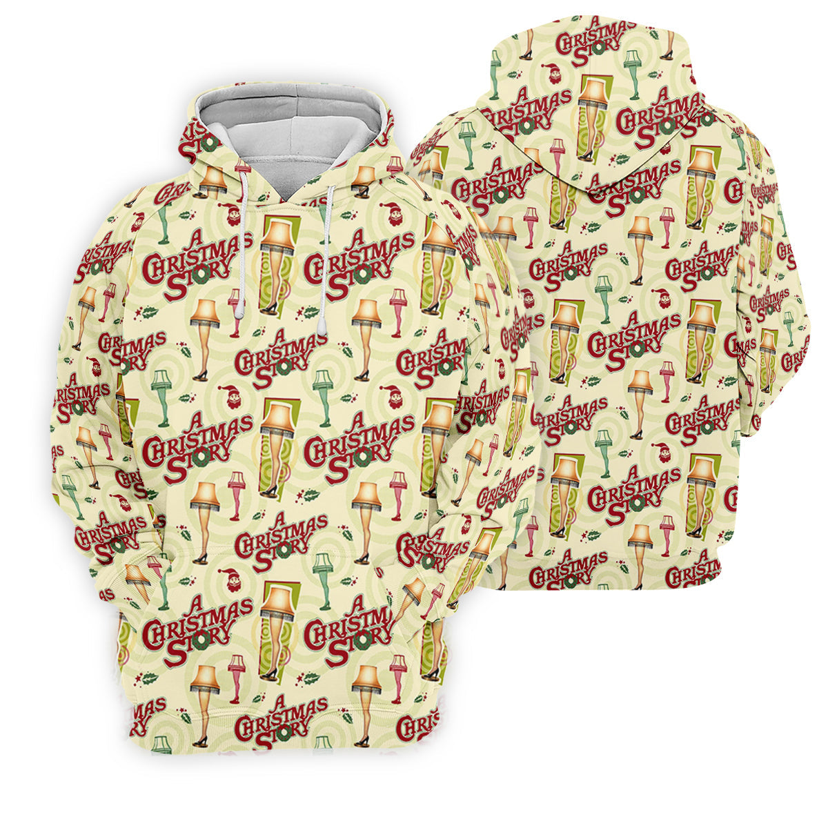 Christmas Story Leg Lamp Golf Tops For Men, Fun Golf Shirts For Men, Christmas Golf Shirt, Polo ShirtFor Men