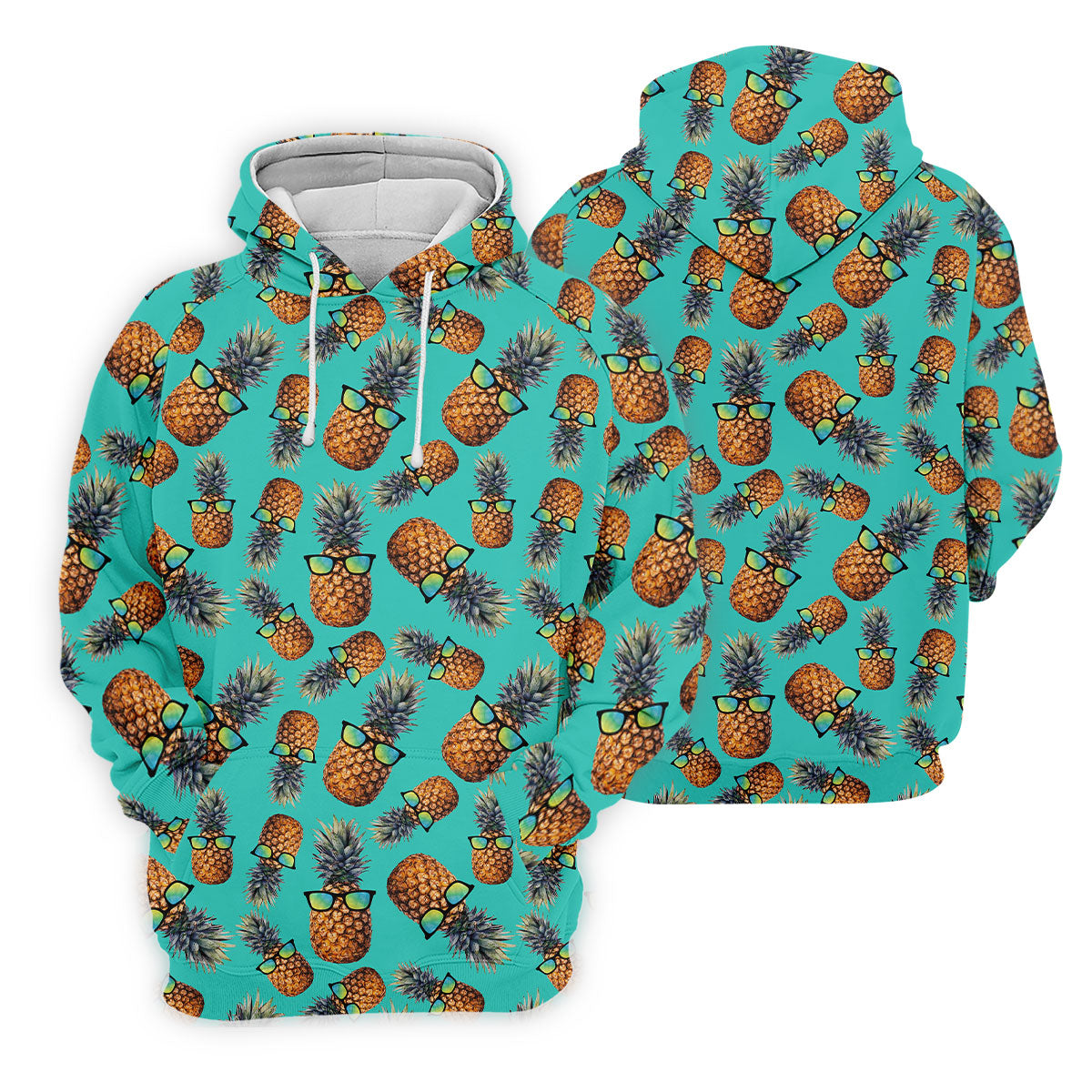Cool Pineapple Tropical Theme Hawaiian Golf Shirt, Polo Shirtor Men, Golfing Apparel
