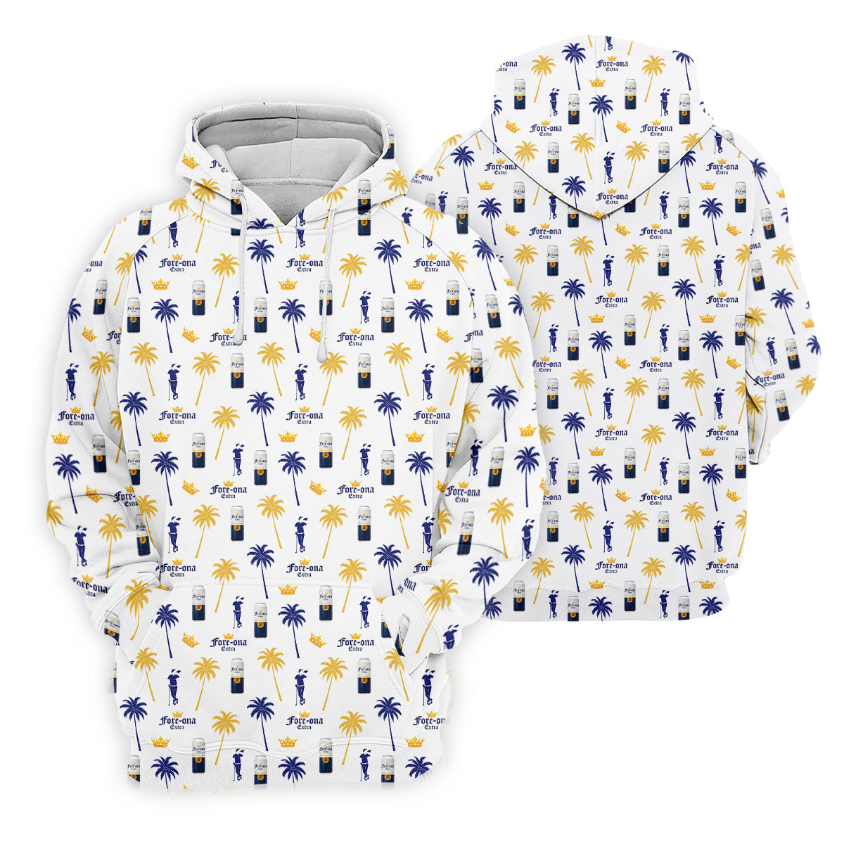 Fore-ona Extra Find Your Fairway Golfer Drinking Men's Funny Golf Shirts, Golf Shirts For Men