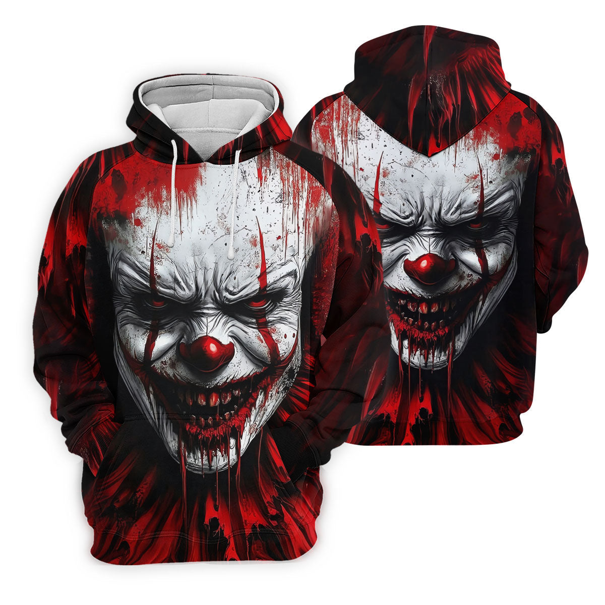 Scary Evil Clown Halloween Golf Polo Shirt, Ladies Golf Tops, Golf Shirts For Women