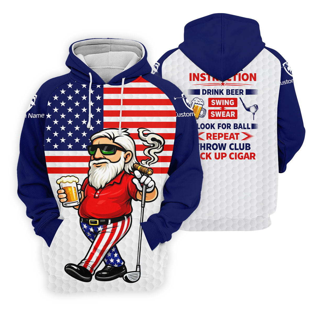 Swing Swear Look For Ball Repeat Patriotic 4th Of July Golf Shirt, 250 Years Golf Shirt For Women