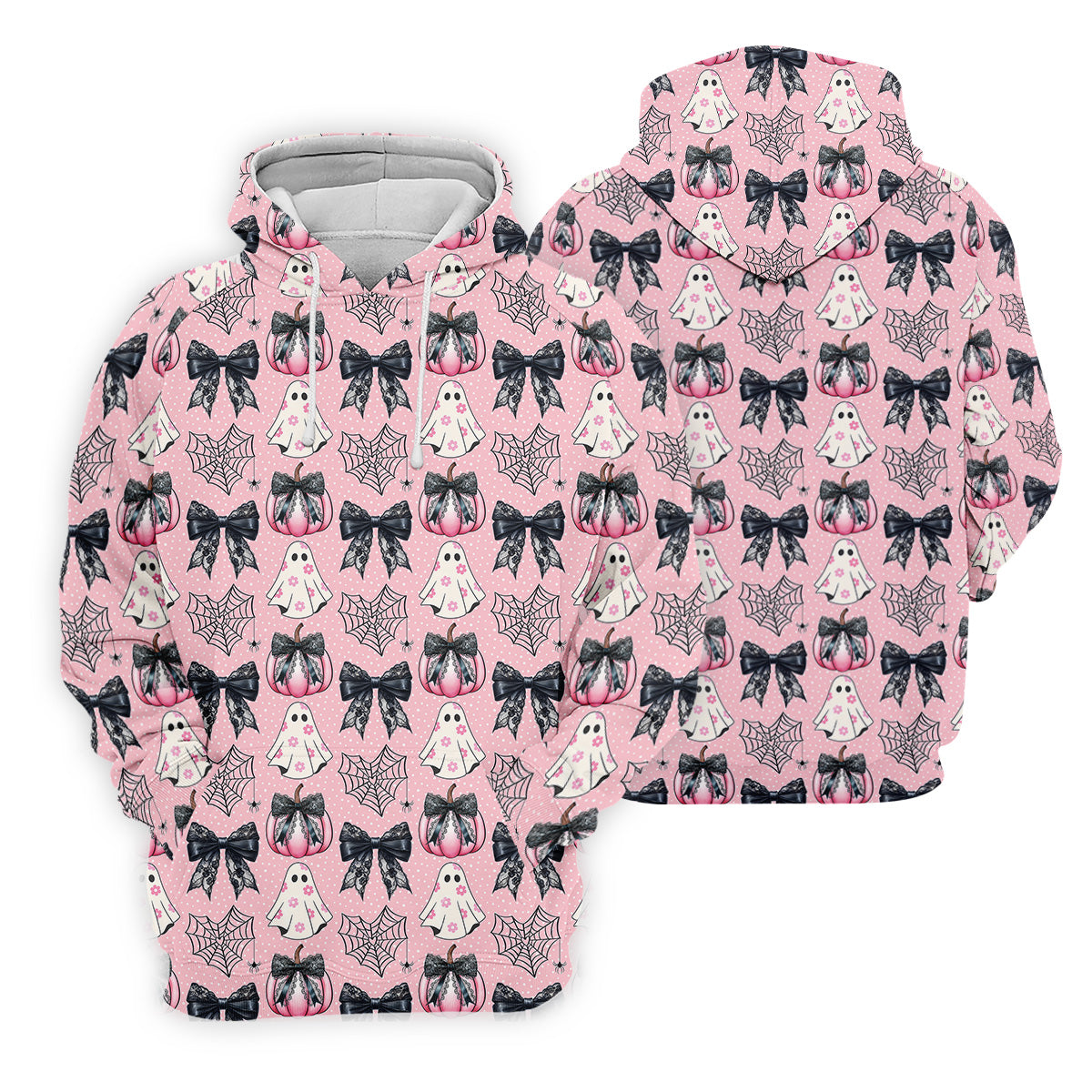 Coquette Pumpkin Boo Pink And Black Cute Golf Outfit, Fun Golf Shirts For Men, Golfing Apparel