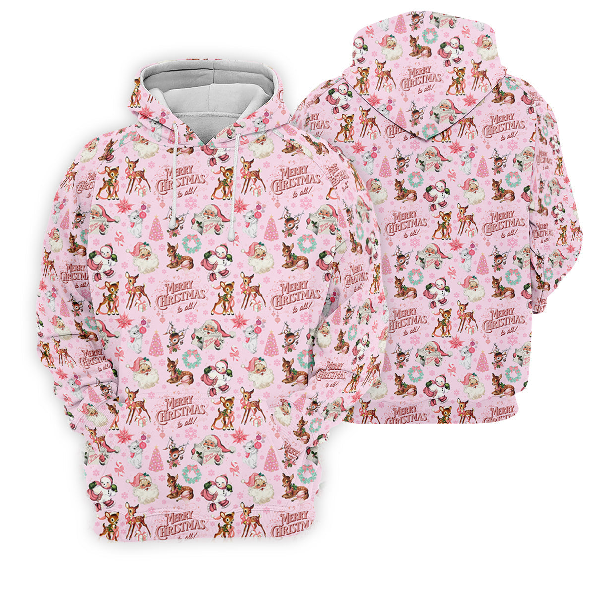 Santa Pink Christmas Golf Tops For Women, Christmas Golf Shirt, Women Golf Apparel