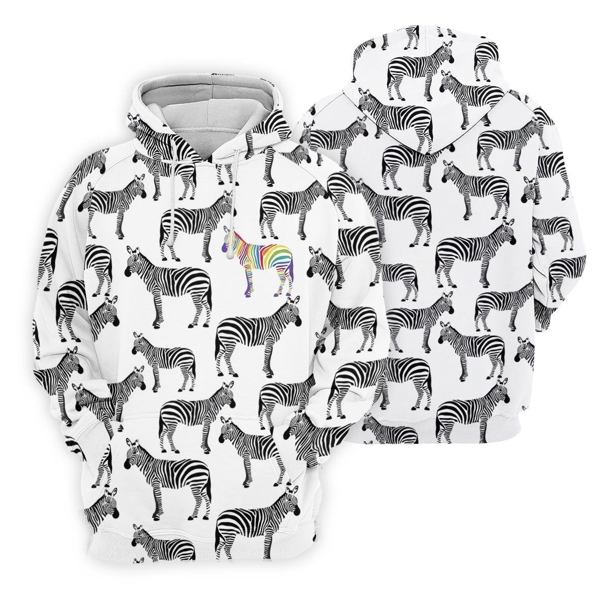 Rainbow Zebra Be Yourself Pride Month Support Golf Tops For Men, LGBT Community Polo Shirt Men