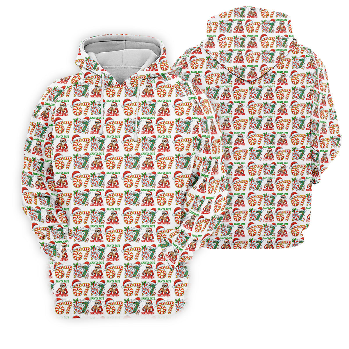 Santa Says Six Seven Funny Christmas Golf Shirt For Men, Christmas Golf Tops, Men Golf Apparel