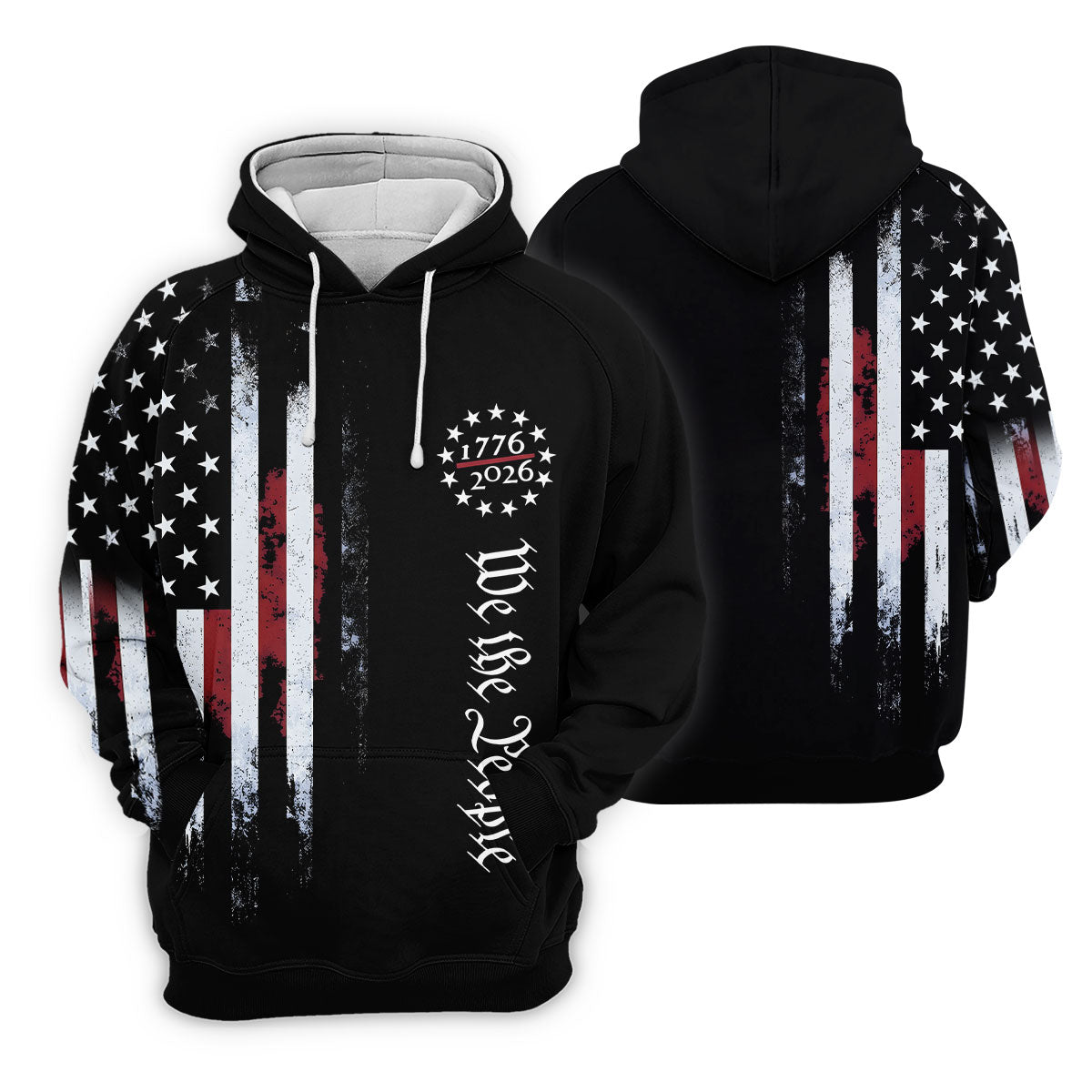 We The People 250 Years Black Vintage Golf Shirt, Patriotic 4th Of July Golf Shirt For Women