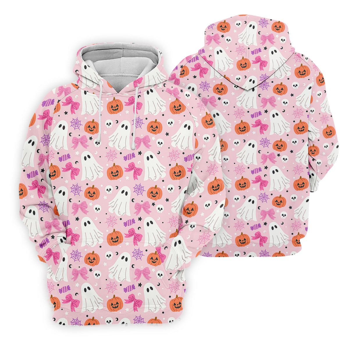 Ghost Coquette Candy Halloween Fun Golf Shirts For Men, Golfing Apparel, Golf Shirts For Men