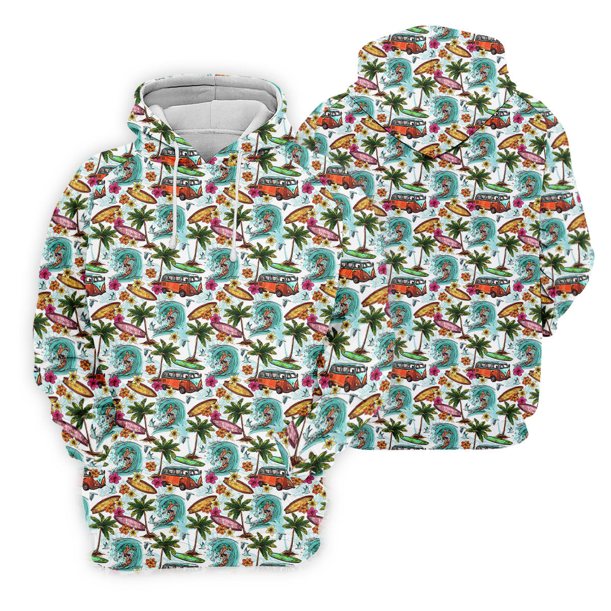 Tropical Trip Big Wave Riders Hawaiian Golf Shirt, Polo Shirtor Men, Golfing Apparel
