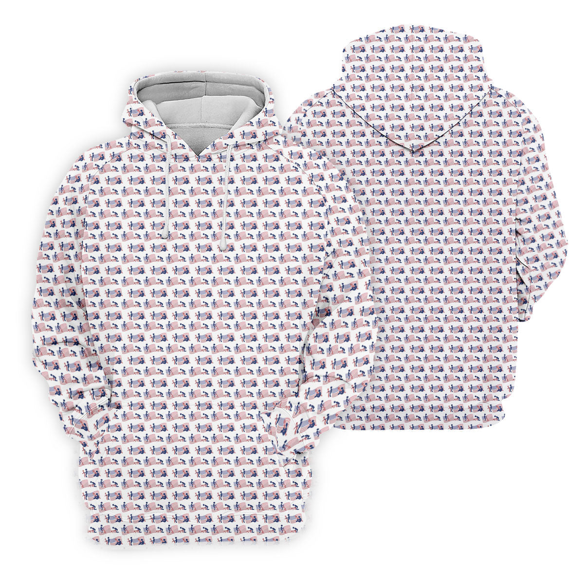 Naughty Position American Flag Pattern Patriotic Golf Shirts, 250th Anniversary Ladies Golf Shirts