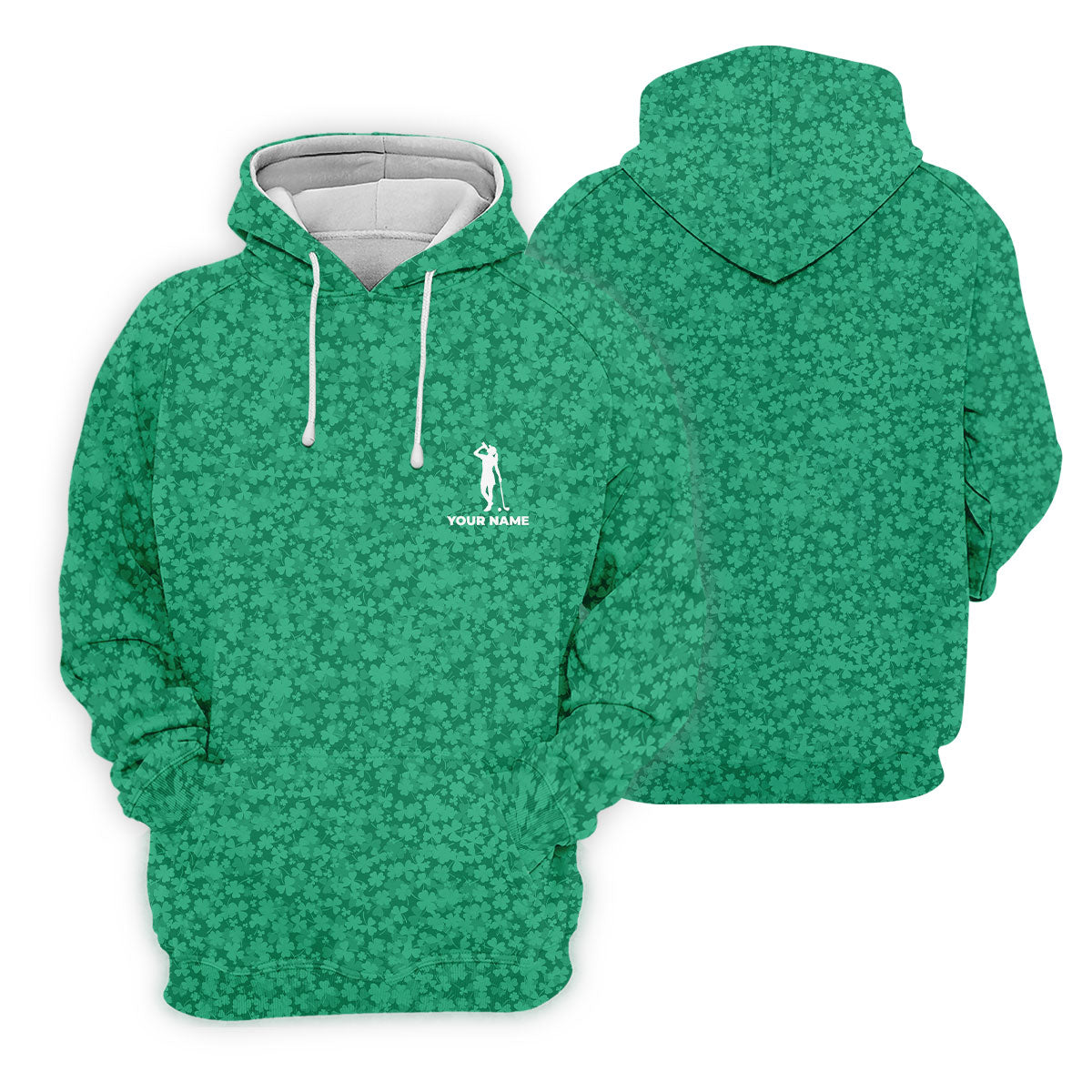 Shamrock Beer Lucky Four Leaf Clover St Patrick Day Golf Shirt, Women's Golf Shirts, Ladies Golf Polos