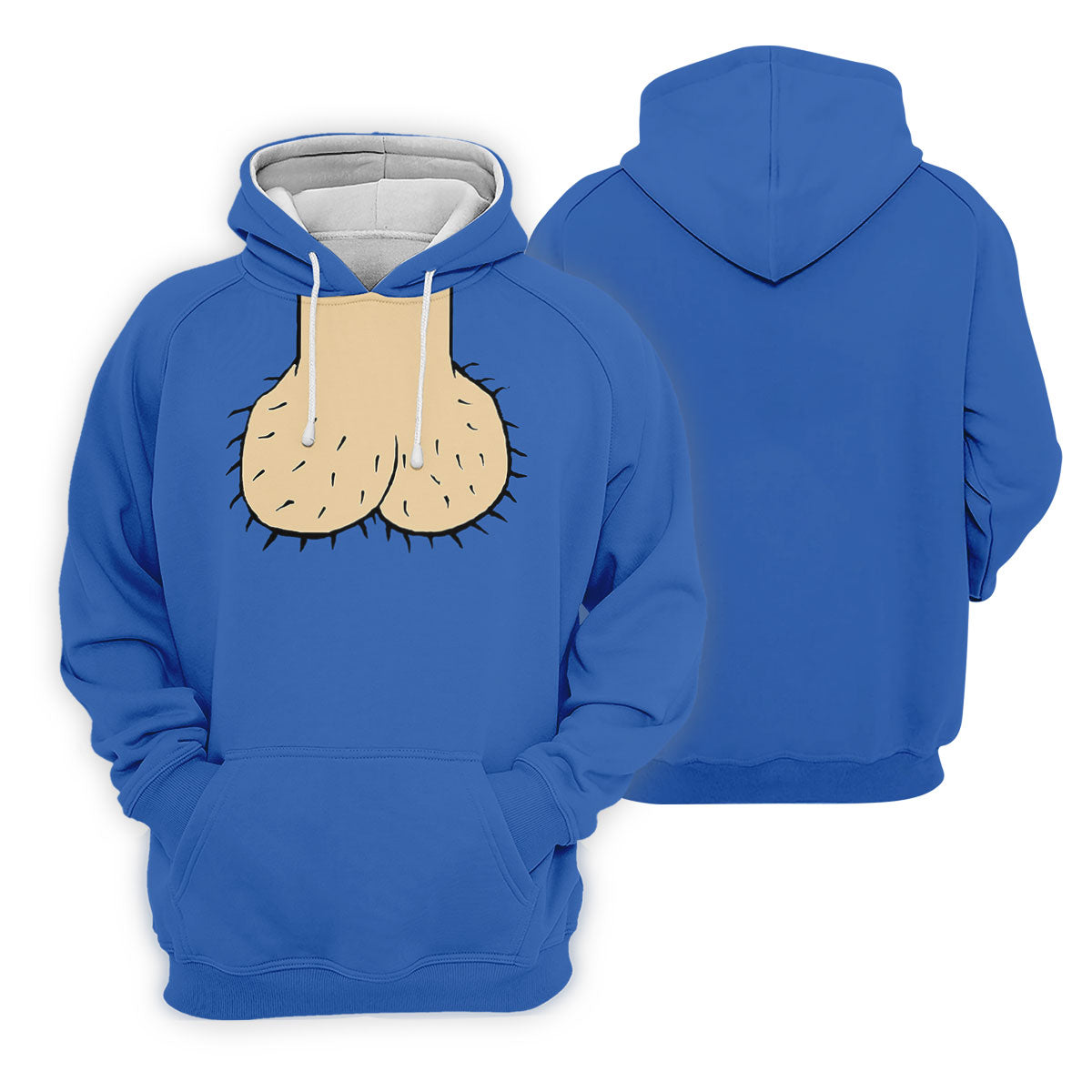 Blue Funny Dickhead Faux Chest Golf Shirt, Women’s Golf Apparel, Performance Golf Shirt