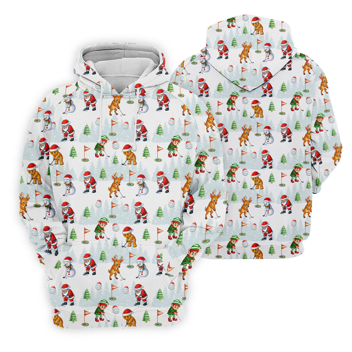 Classic Christmas Characters Golf Tops For Men, Cute Golf Outfit, Fun Golf Shirts For Men, Christmas Golf Shirt
